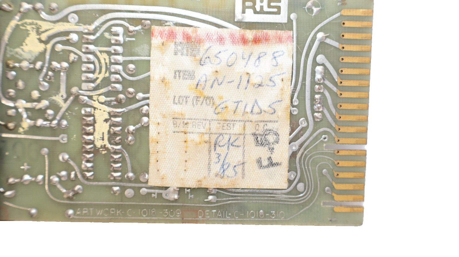 RIS Rochester Circuit Board Card AN-1125 , AN1125 , 1018-310 Interface Module