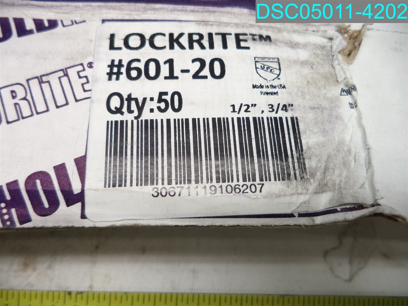 QTY=50: Holdrite LOCKRITE 60120 Bracket 1″ Hole Cold Rolled Steel 30671119106207