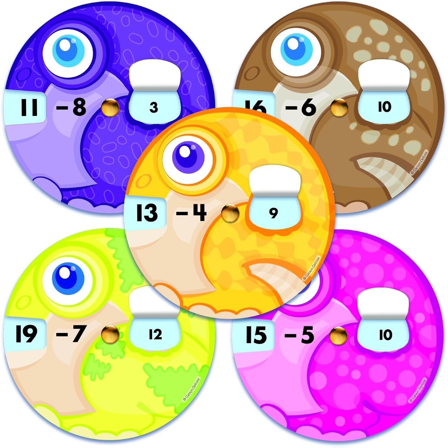 Carson Dellosa EZ-Spin Subtraction Facts – Math Teaching Aid