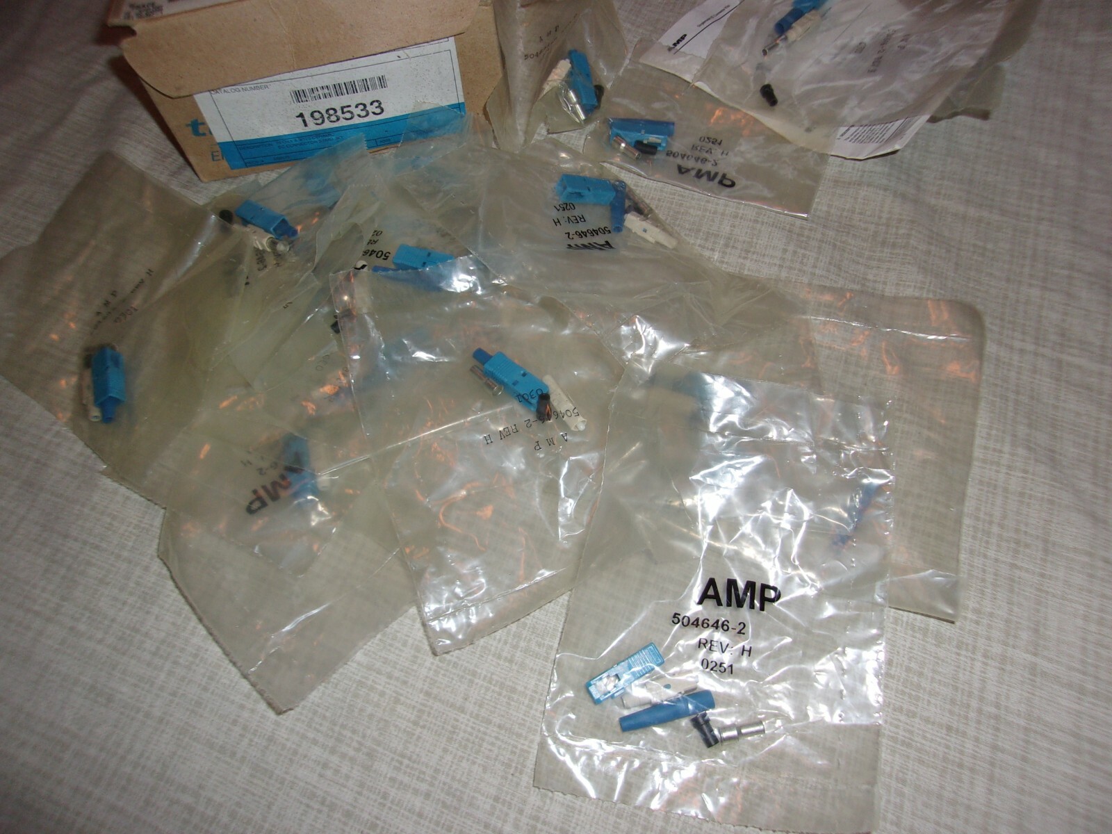 Amp Brand TE Connectivity NOS 17 Total Conn SC Single Mode Simplex #504646-2