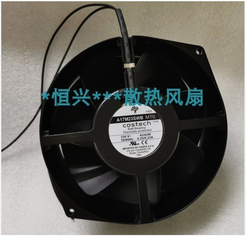 Costech A17M23SWB MT0 230V AC 42W High temperature resistant cooling fan