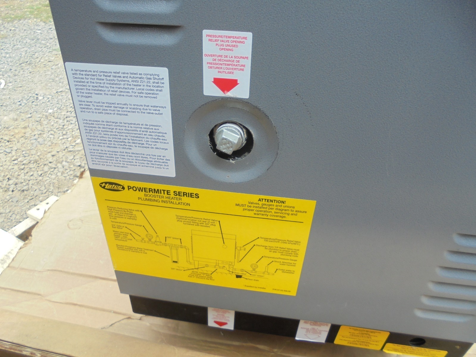 Hatco PMG-200 Natural Gas Booster Heater for Commercial Dishwasher