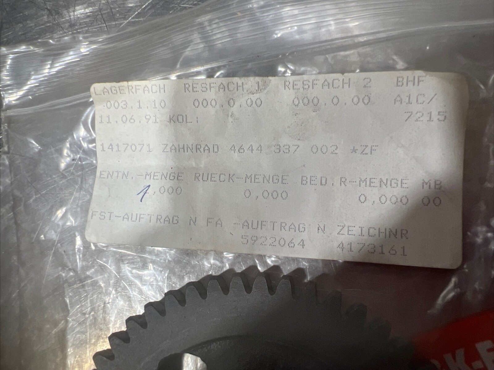 GENUINE TROJAN O&K GEAR NOS Surplus Time & Storage Worn
