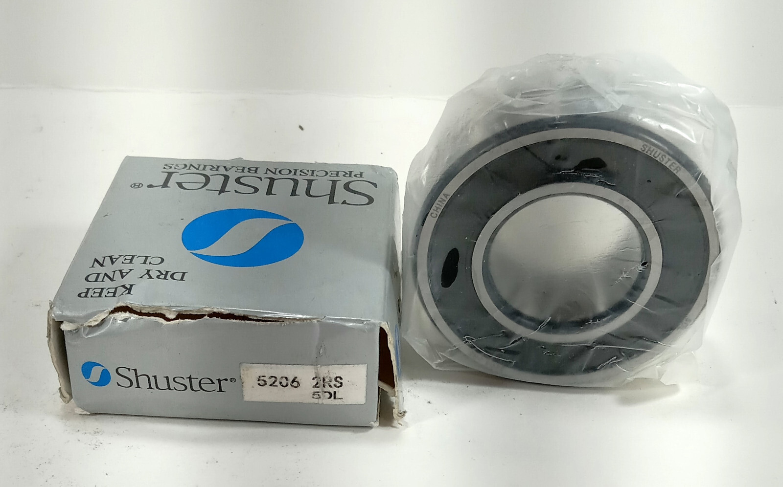 1 NEW SHUSTER 5206 2RS DOUBLE ROW ANGULAR CONTACT BEARING NIB ***MAKE OFFER***
