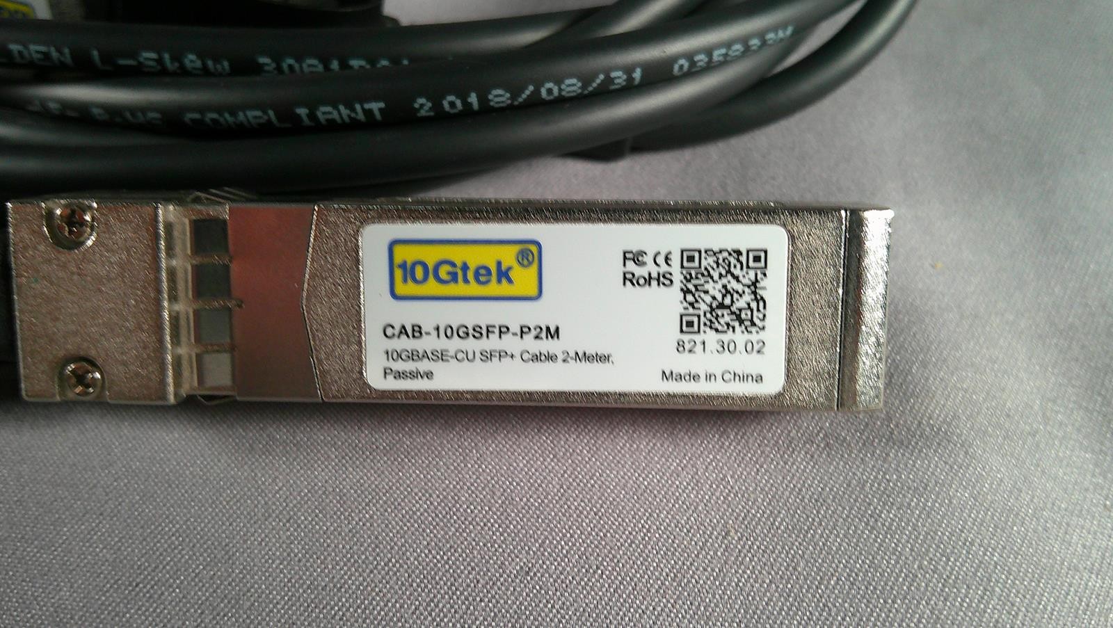10GTEK CAB-10GSFP-P2M