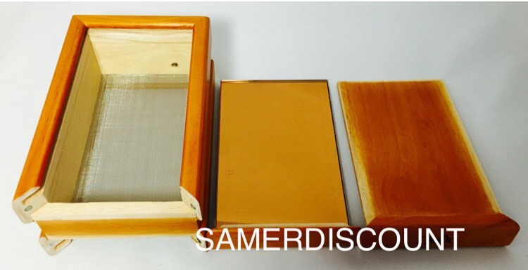 POLLEN DODO WOODEN SHAKER / SIFTER / / 8 X 5 X 4 BOX