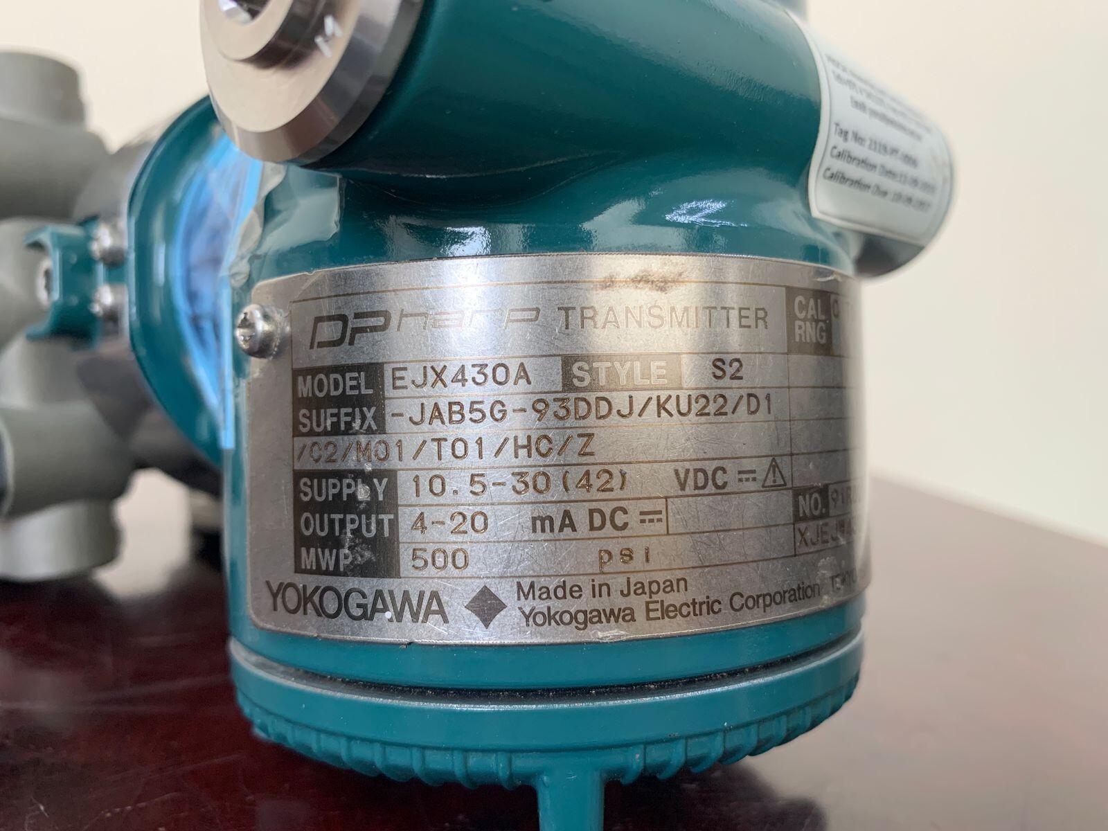 YOKOGAWA / Gauge Pressure Transmitter / EJX430A / 500PSI