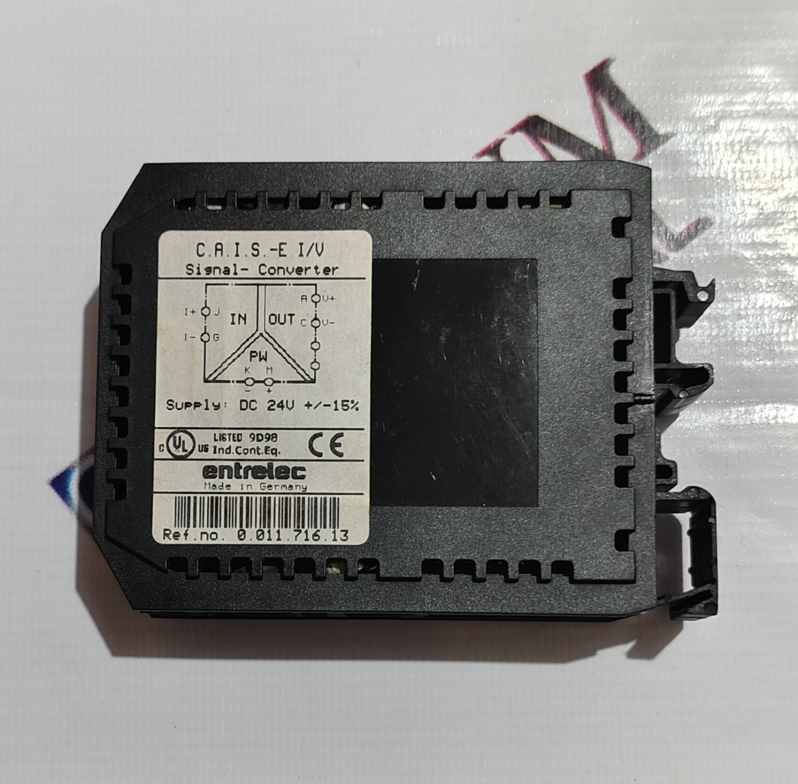 ENTRELEC C.A.I.S.-E I/V SIGNAL CONVERTER VOLTAGE 24VDC FREE FAST SHIPPING