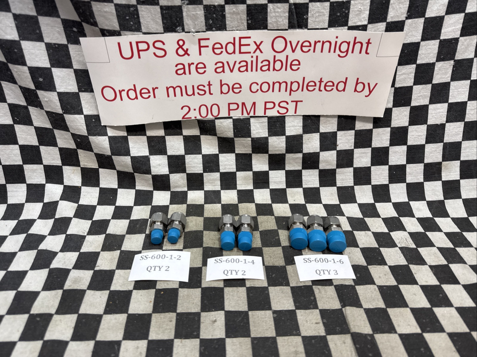 SWAGELOK SS-600-1-6, SS-600-1-4, SS-600-1-2 Male Connector, LOT OF 7 SHIPSAMEDAY