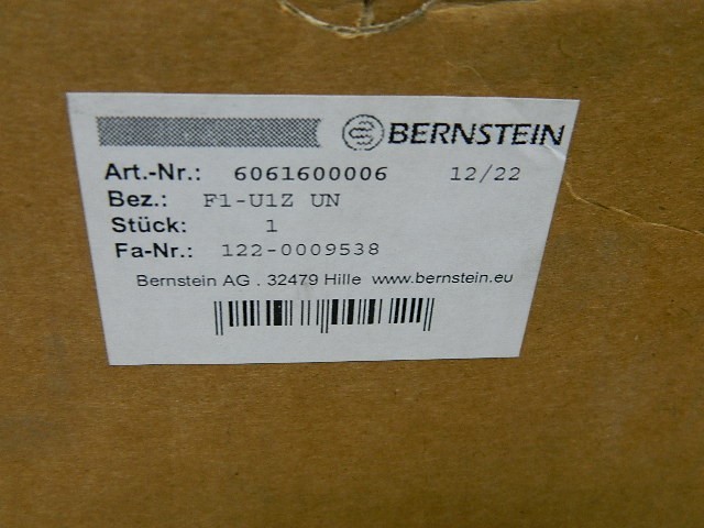 Bernstein 6061600006 F1-U1Z Pneumatic Foot Switch NEW