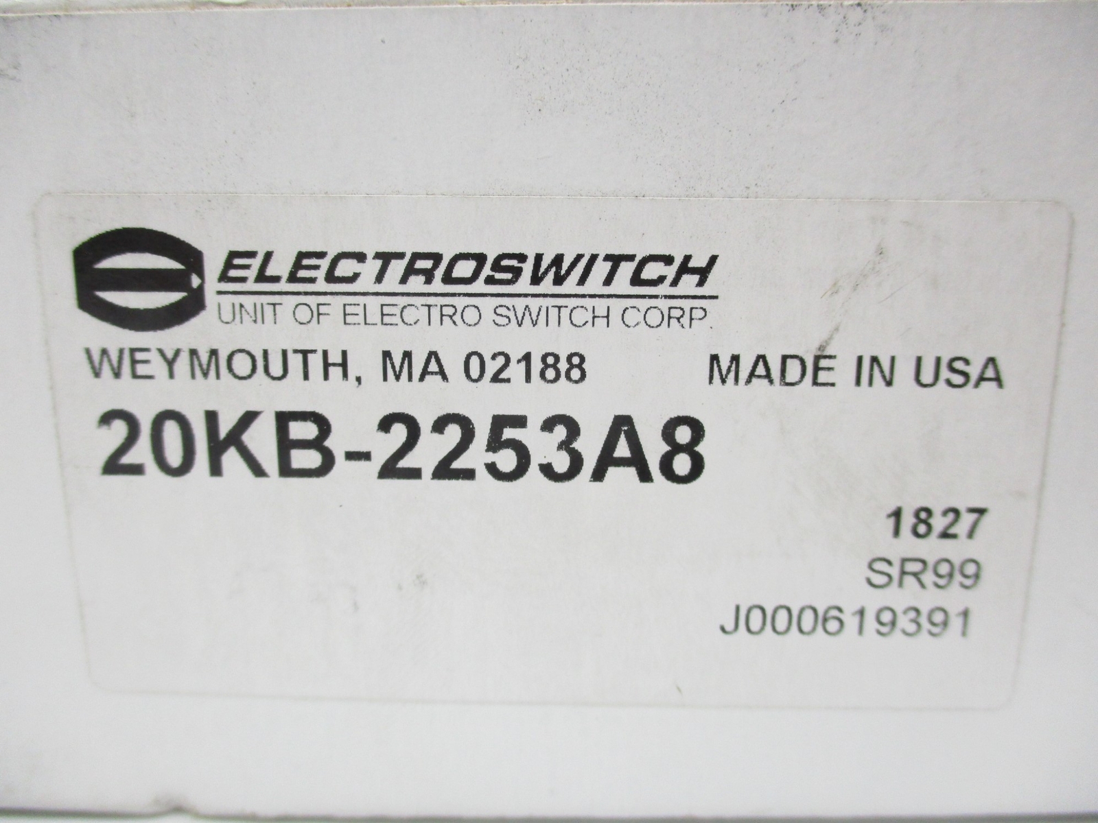 ELECTROSWITCH 20KB-2253A8 NSMP