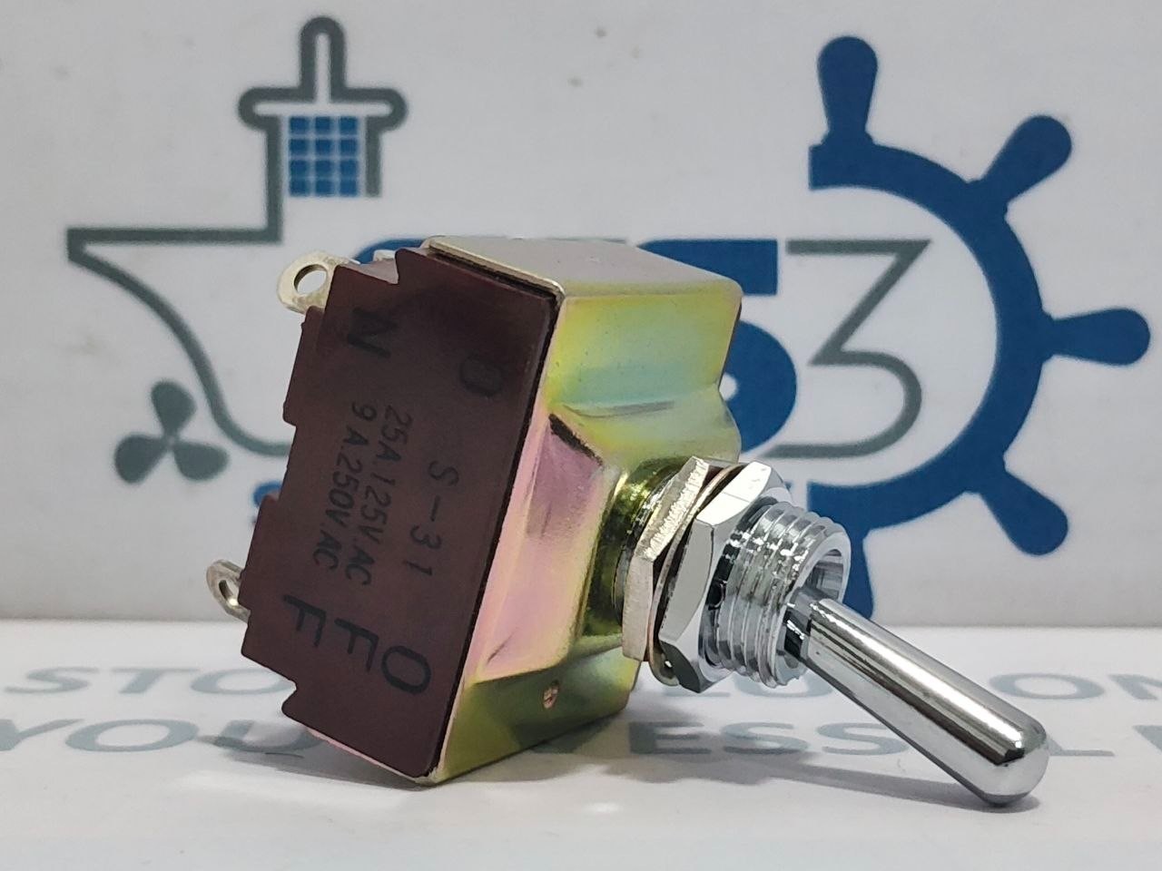 Nikkai S-31 Toggle Switch D-42821-1 25A 125V.AC 9A 250V.AC (Lot of 2 Pcs)