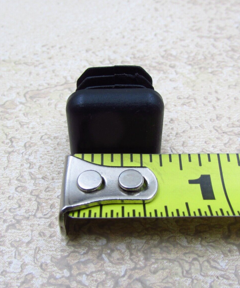 QTY 8 Black 5/8″ Inch, 16-20 Gauge Square Tube End Cap Plastic Insert Plugs