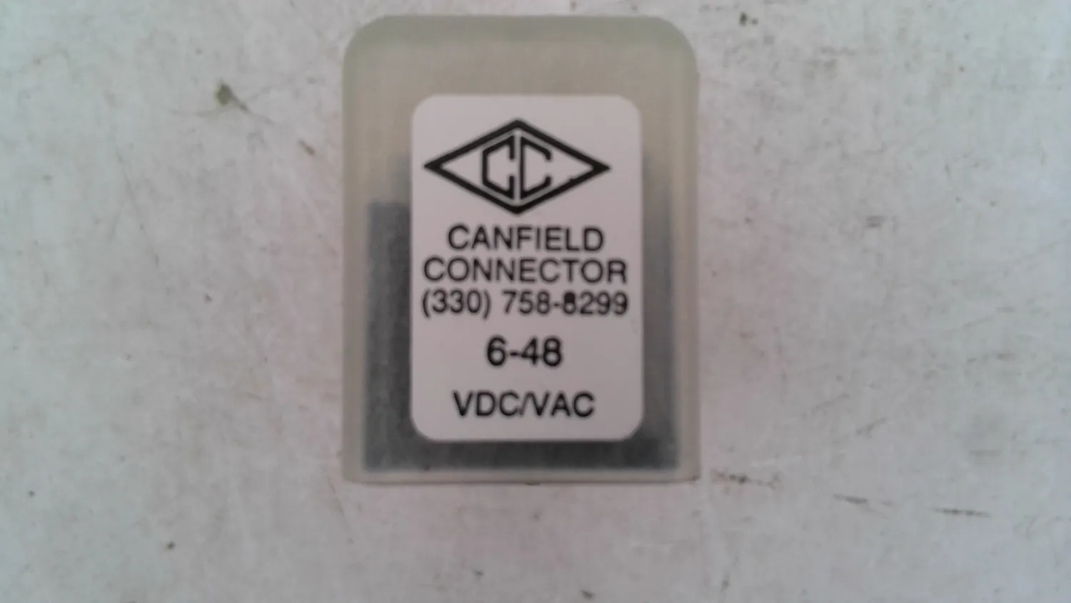 CANFIELD CONNECTOR 6-48 VDC VAC INDUSTRIAL CONNECTOR