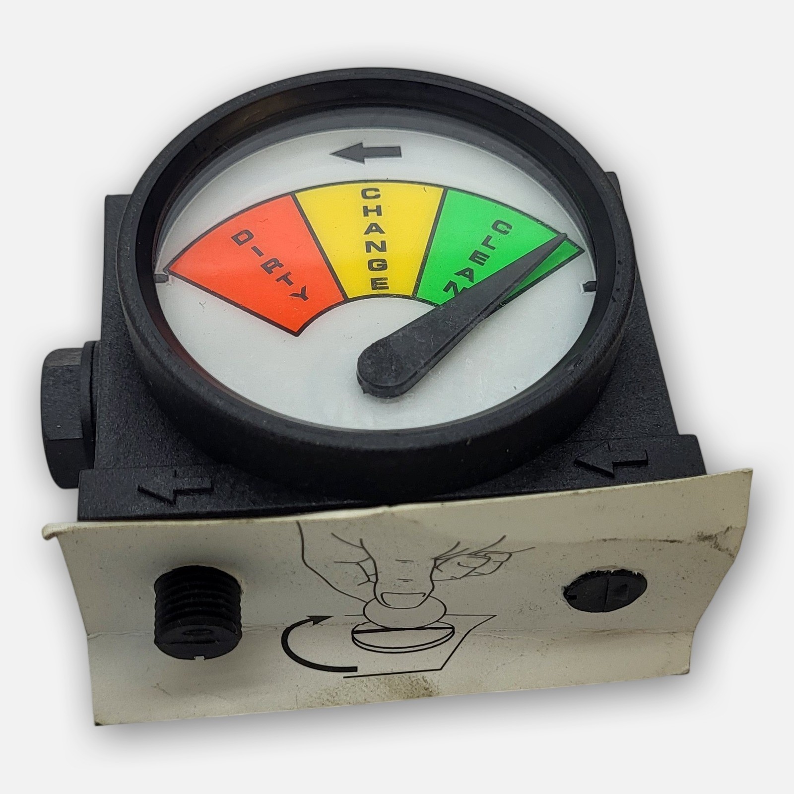 NEW MASTER PNEUMATICS 106-35 PRESSURE GAUGE DIFFERENTIAL *READ*