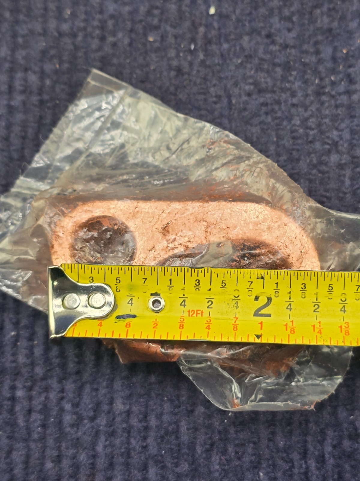 (QTY 3) Burndy YGHP34C29 Copper Conductor, Compression Ground C-Tap Connector