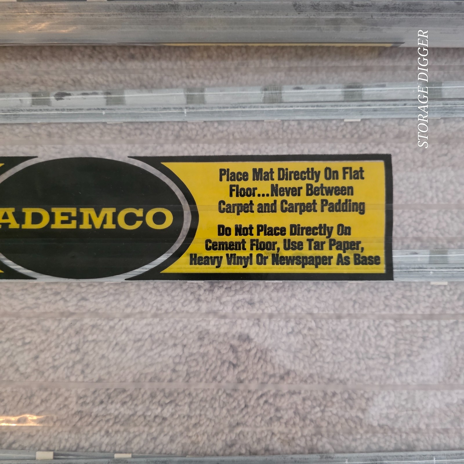 Vintage Ademco Super Thin Switch Mat No. 158 Pressure Sensitive Floor Switch