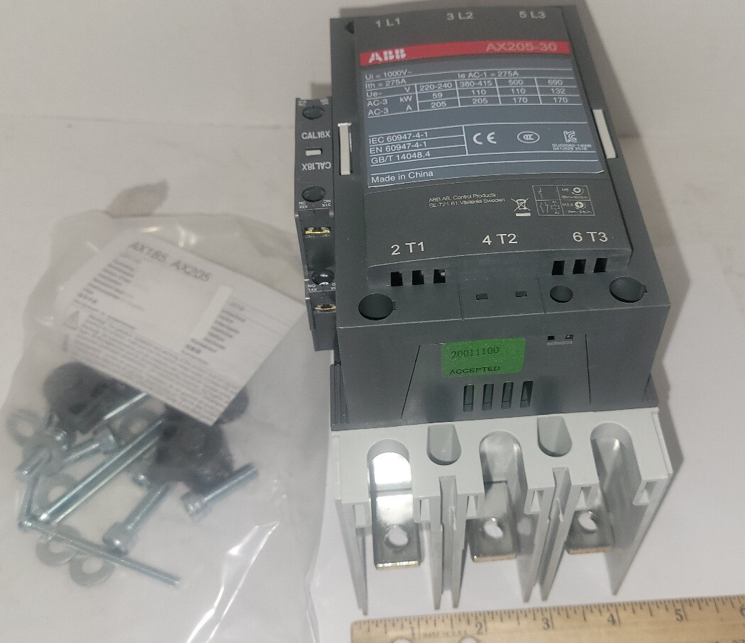 ABB AX205-30-11-84 contactor 1SFL501074R8411 110V 50Hz/110-120V 60Hz