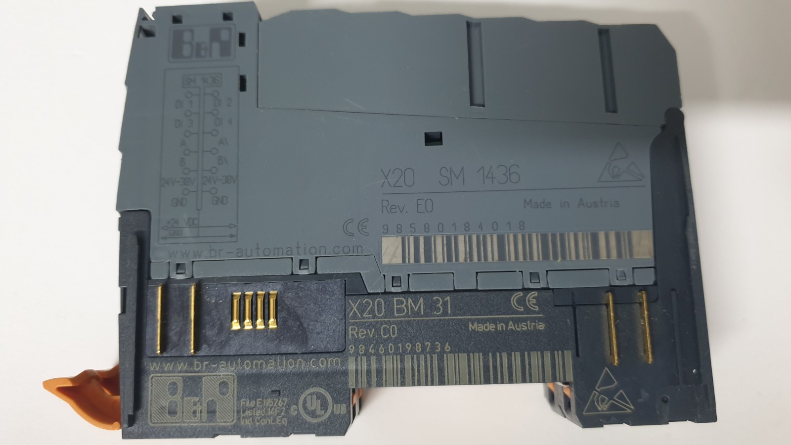 B&R X20 SM1436 & BM31 Module | P/N: X20 SM 1436 + X20 BM 31 | USED