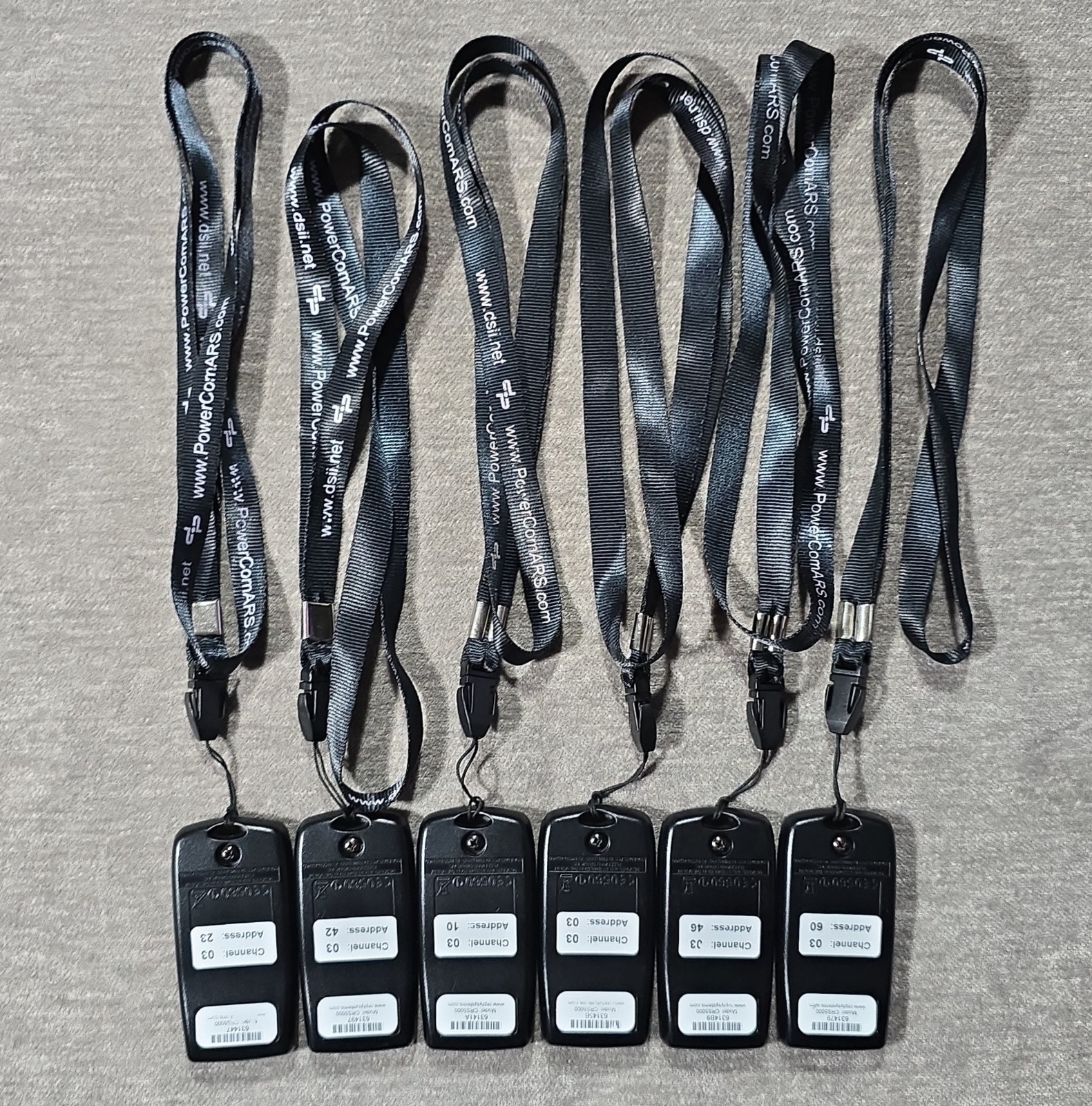 Lot of 6 CRS5000 Remote Controllers (1A–5E) – Used – Tested / Working !