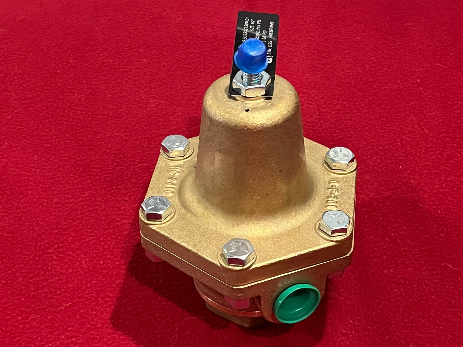 Pressure Regulator Valve #Bzcssszts01ad1-to 235 psi, 1/2″ Inlet-