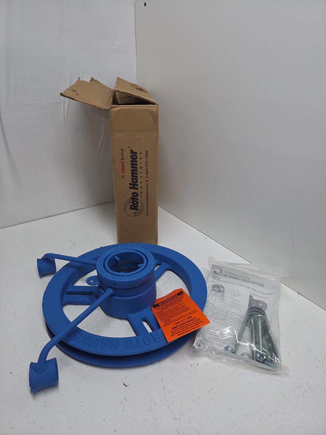 ROTO HAMMER CL-12 DUCTILE IRON CHAIN WHEEL **NOS**