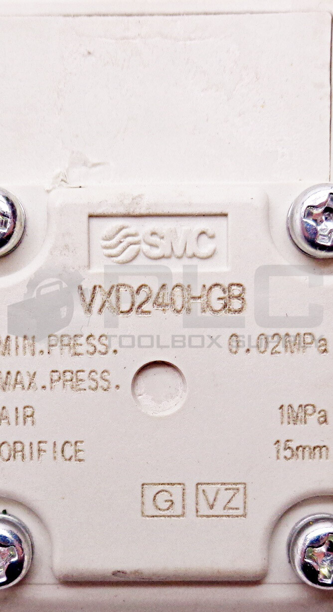 NEW SMC VXD240HGB SOLENOID VALVE MIN.: 0.02MPa AIR: 1MPa 15MM