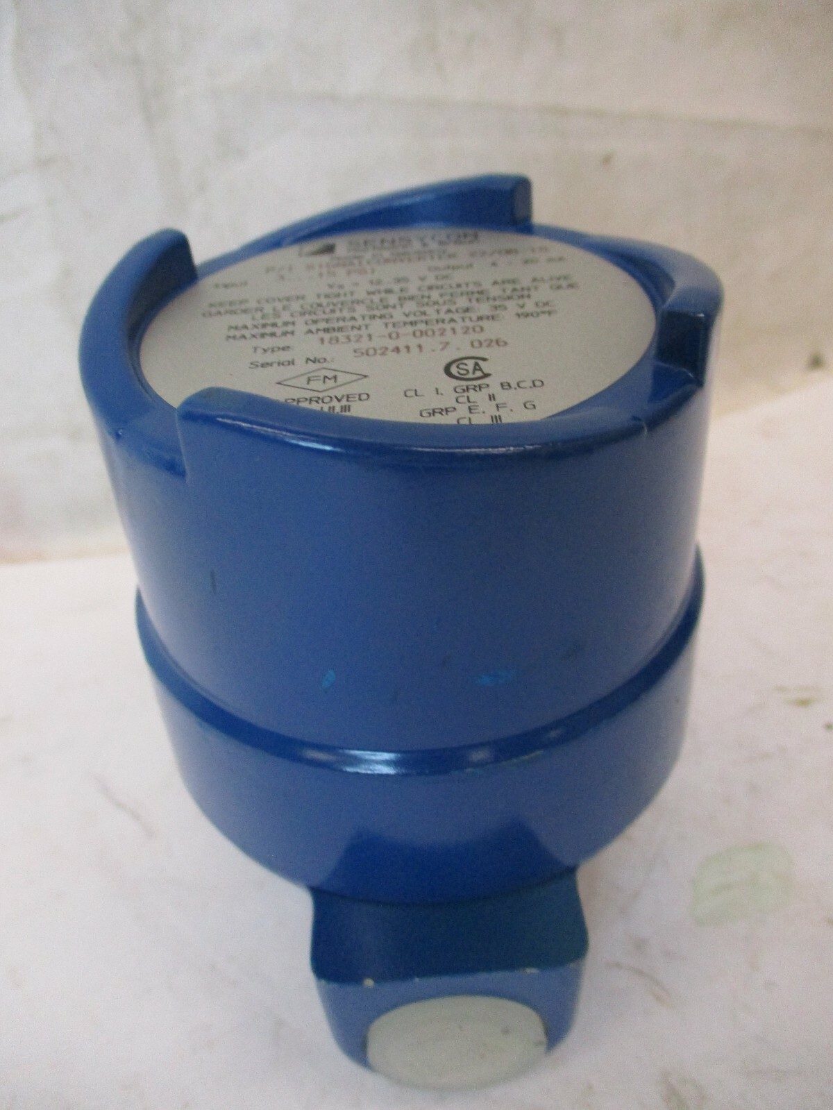 New Sensycon P/I Signal Converter 18321-0-002120 A2034WVS