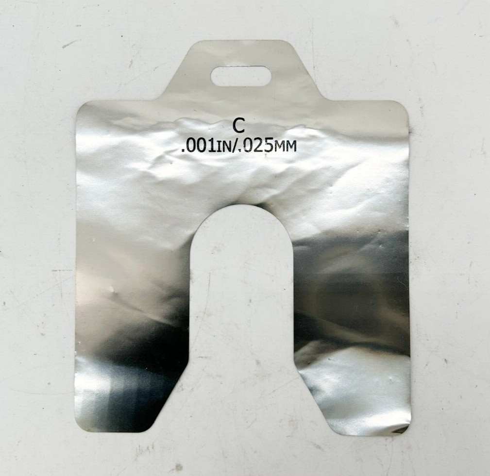 New Maudlin Products 02235976 Slotted Shim Stock 0.001″ 4X4 1-1/4″ 20/PK