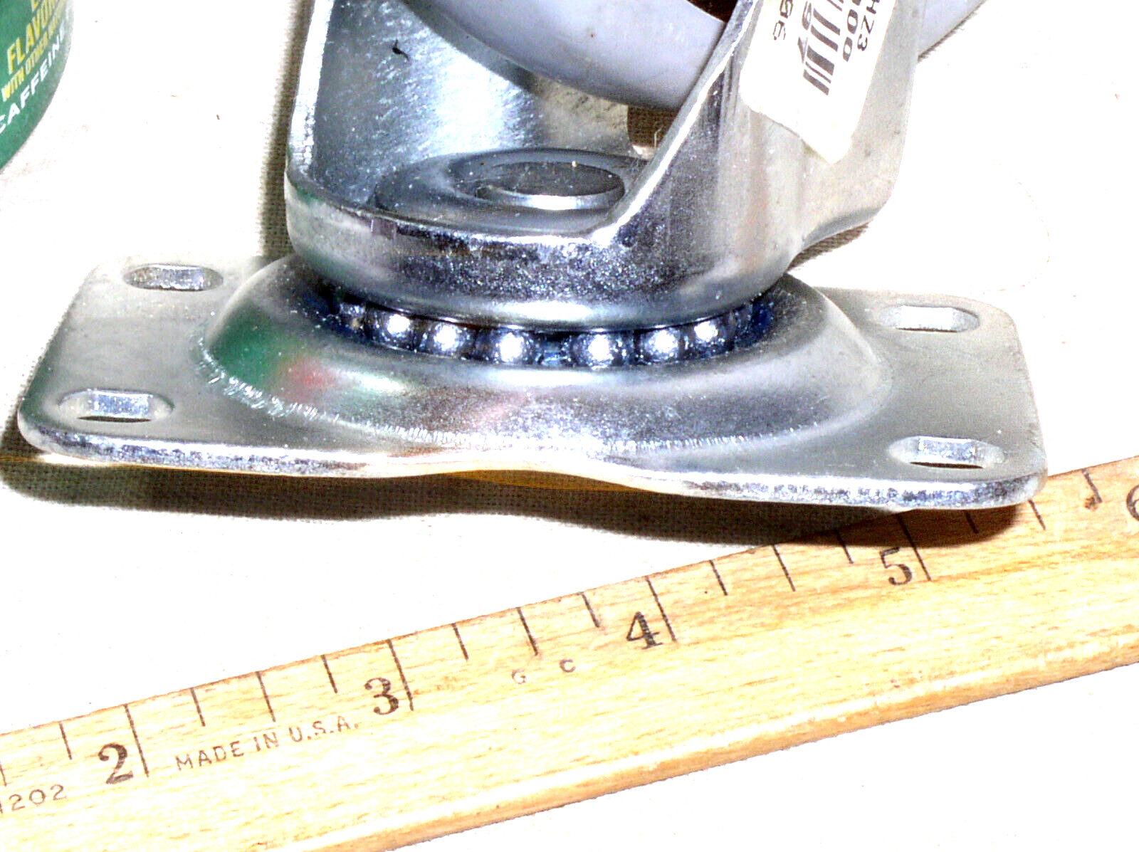 NEW RUBBERMAID COMMERCIAL PRODUCTS FG4501L20000 SWIVEL CASTOR FAULTLESS F1 1AHZ3