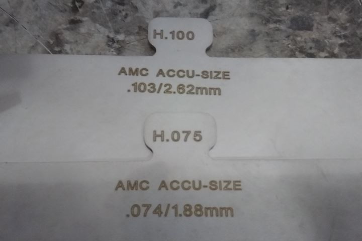 American Metals Co. H300 304 SS Size H Starter Precut Slotted Shim Kit
