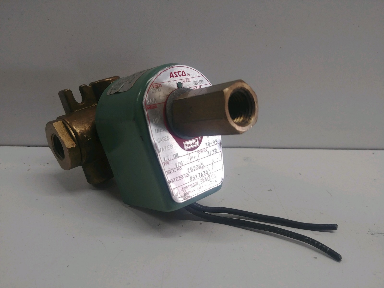 GUARANTEED GOOD! ASCO 220/240V 11W 1/4″ NPT SOLENOID VALVE 8317A35