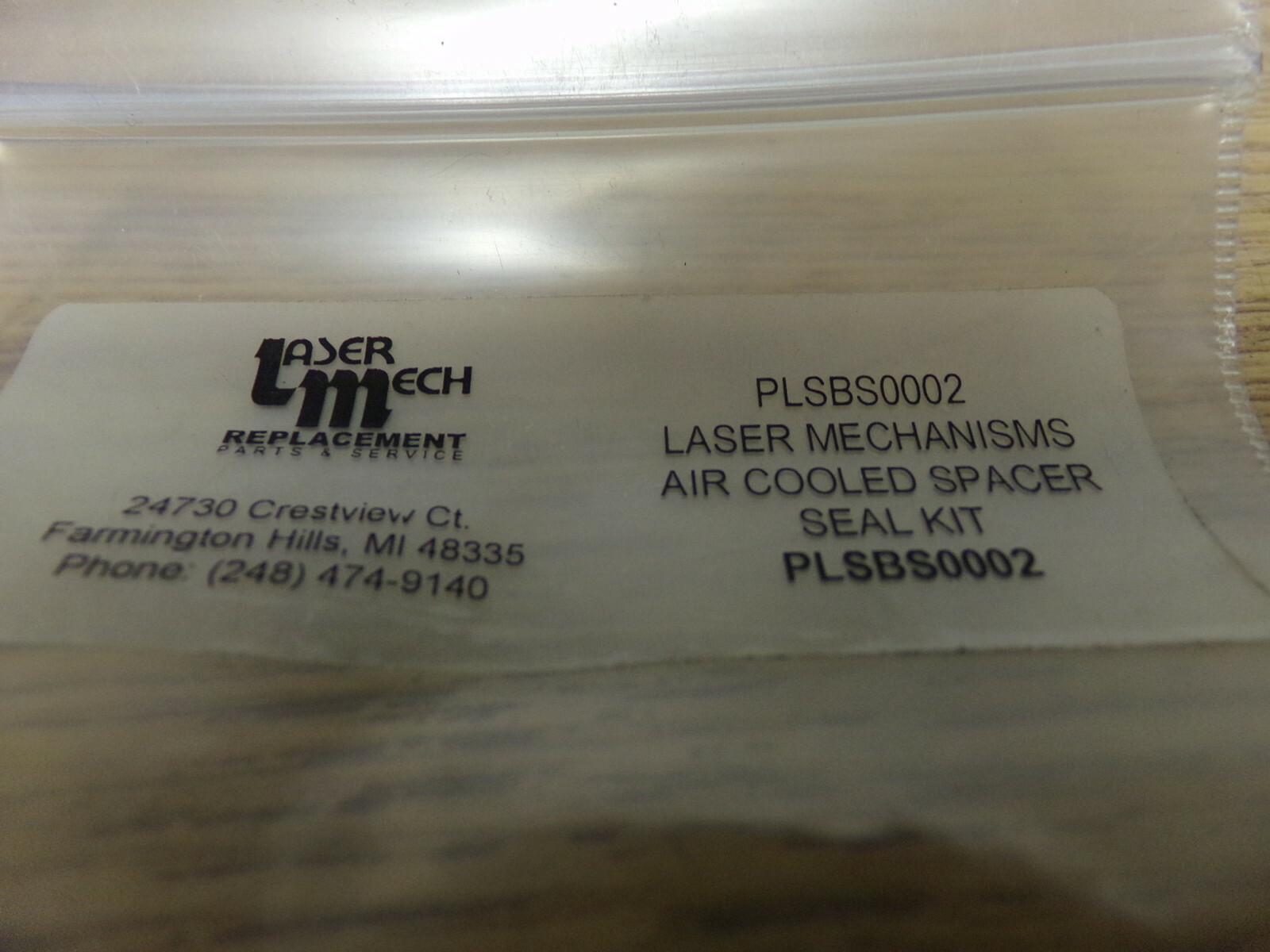 NEW Laser Mech Air Cooled Spacer seal kit PLSB0002 *FREE SHIPPING*
