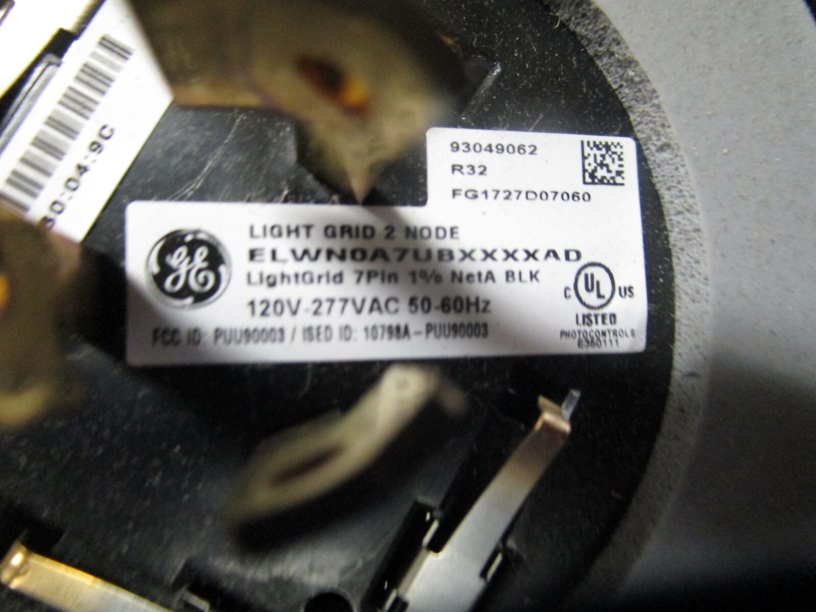 GE Lightgrid ELWN ELWN0A8U7XXXXAD 7-Pin; ANSI 120-277VAC