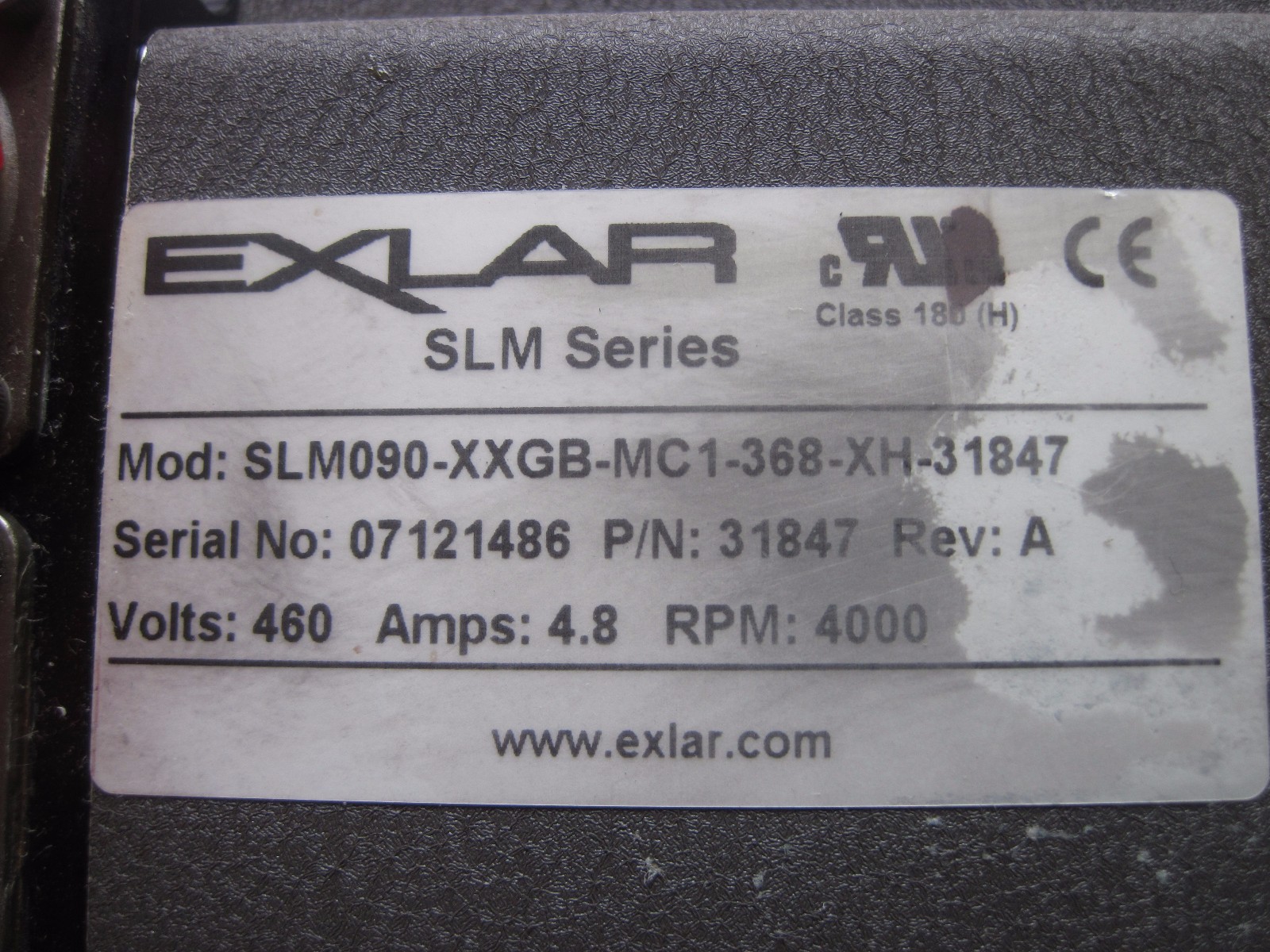 100% WARRANTY Exlar SLM Series SLM090-XXGB-MC1-368-XH-31847 Servo Motor 31847
