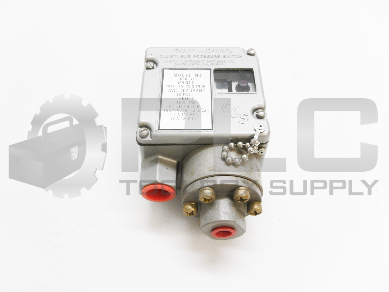 NEW CCS 6600GX3 DUAL SNAP PRESSURE SWITCH