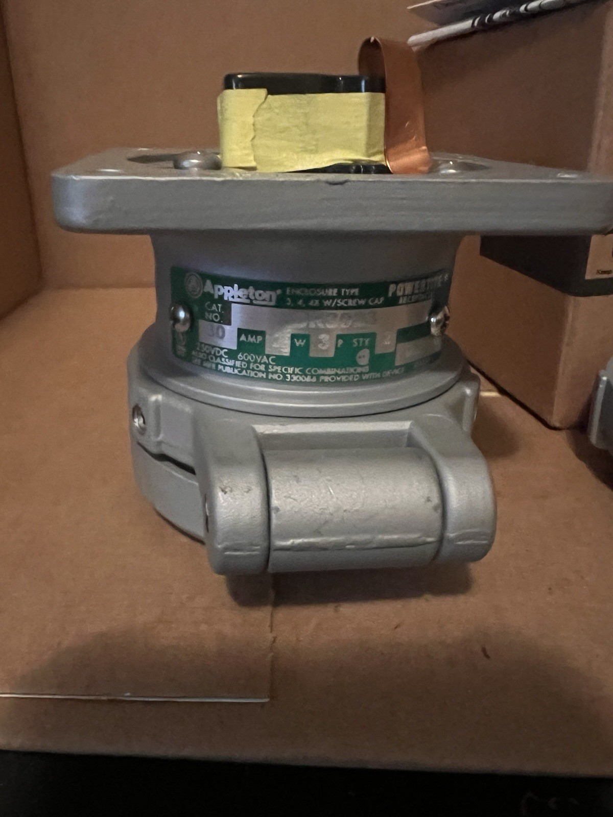 Appleton ADR3023 PowerTite 30A 250-600V Industrial Receptacle NEW