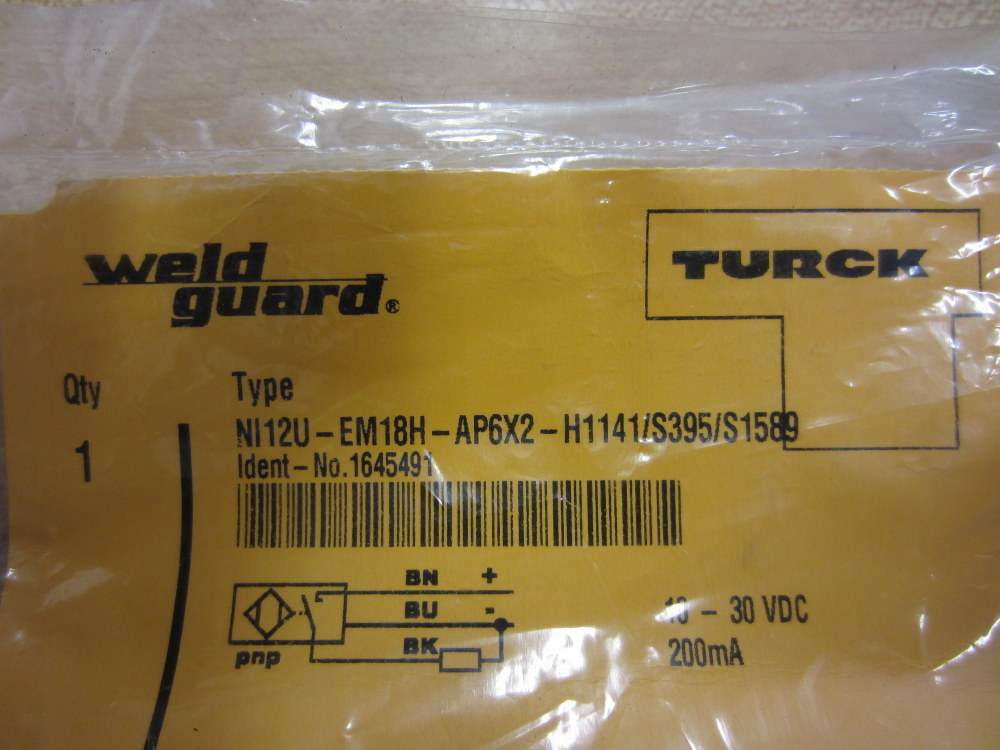 Turck NI12U-EM18H-AP6X2-H1141/S395/S15 Sensor 1645491