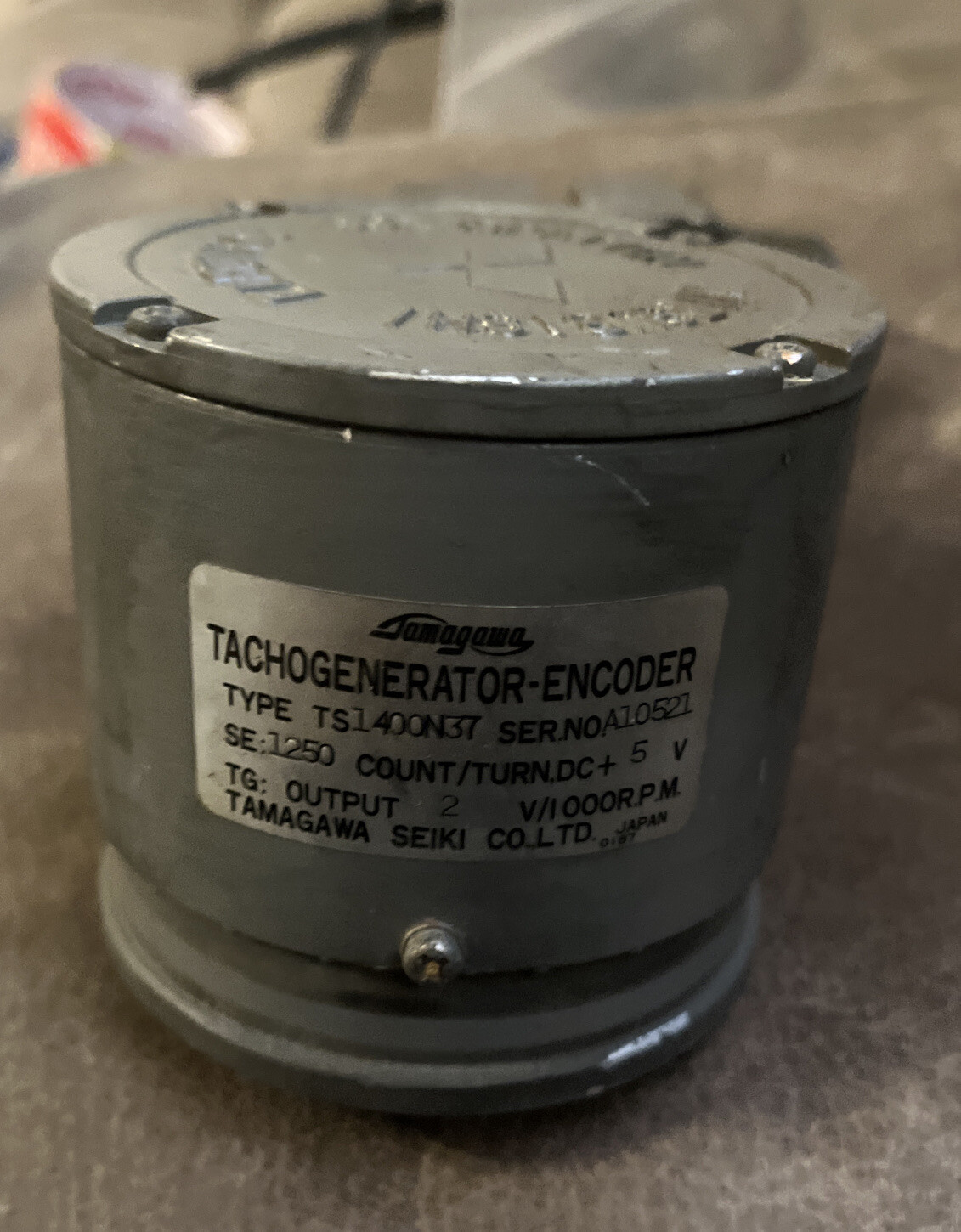 TAMAGAWA TACHO GENERATOR ENCODER TS 1400N37, TS1400N37