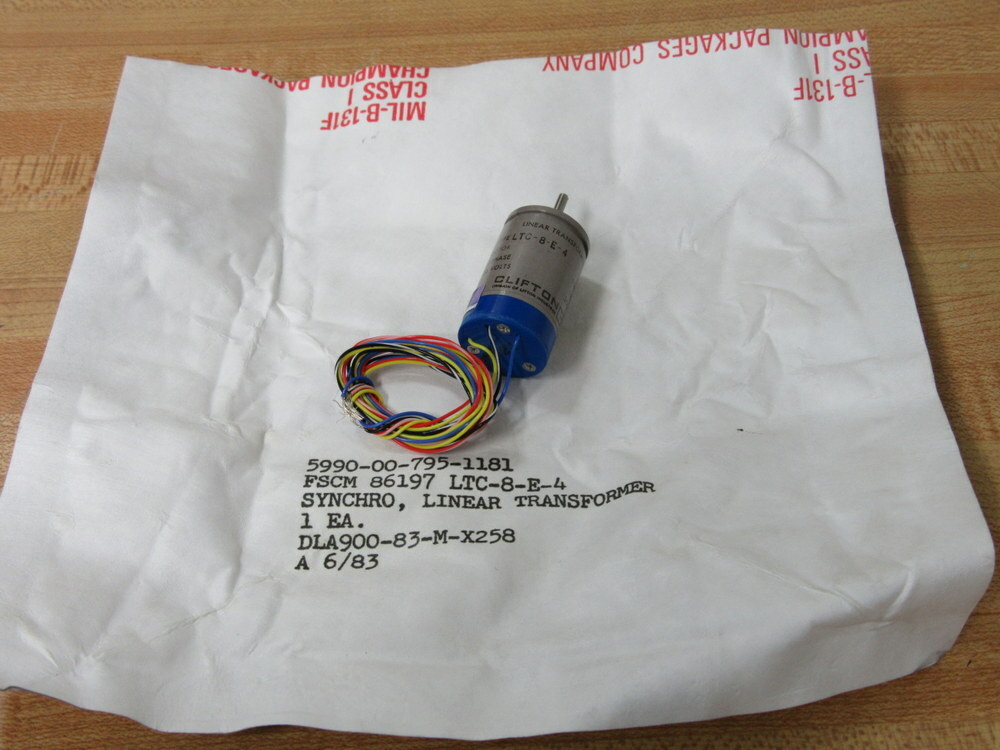Litton Clifton Precision LTC-8-E-4 Linear Transformer 5990-00-795-1181