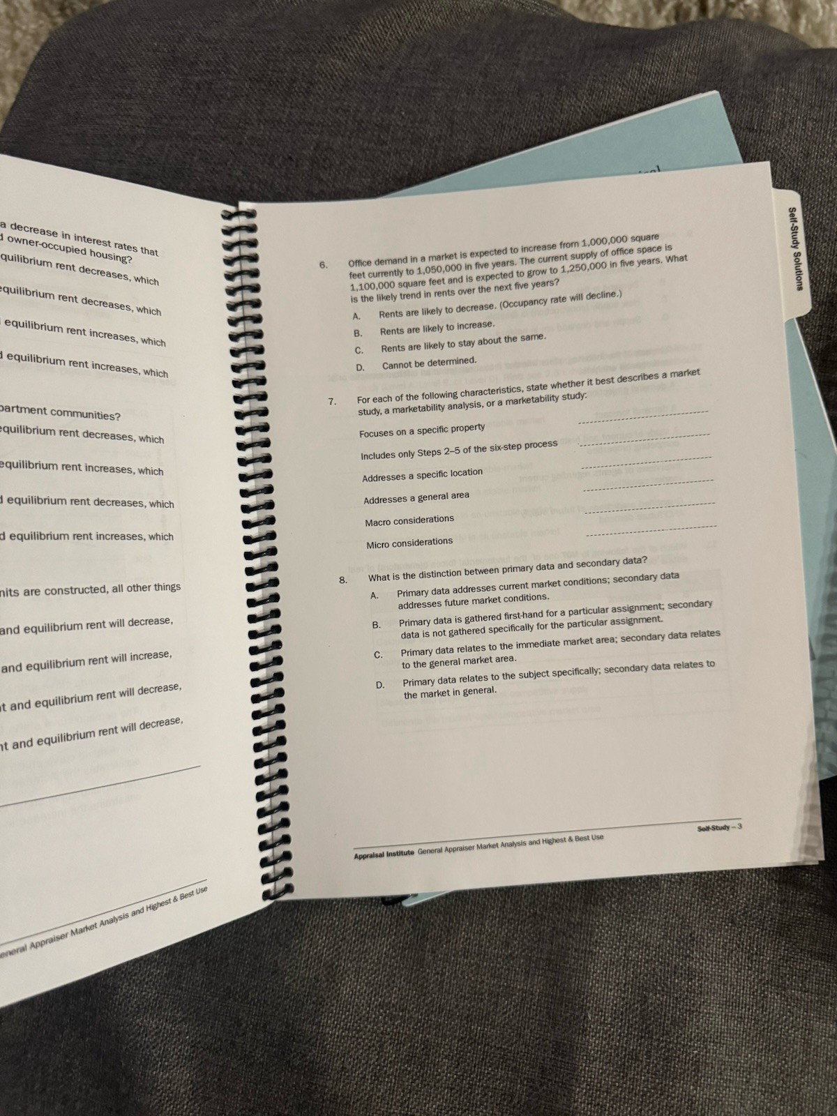 Appraisal Institute General Market Analysis Highest & Best Use Textbook Handbook