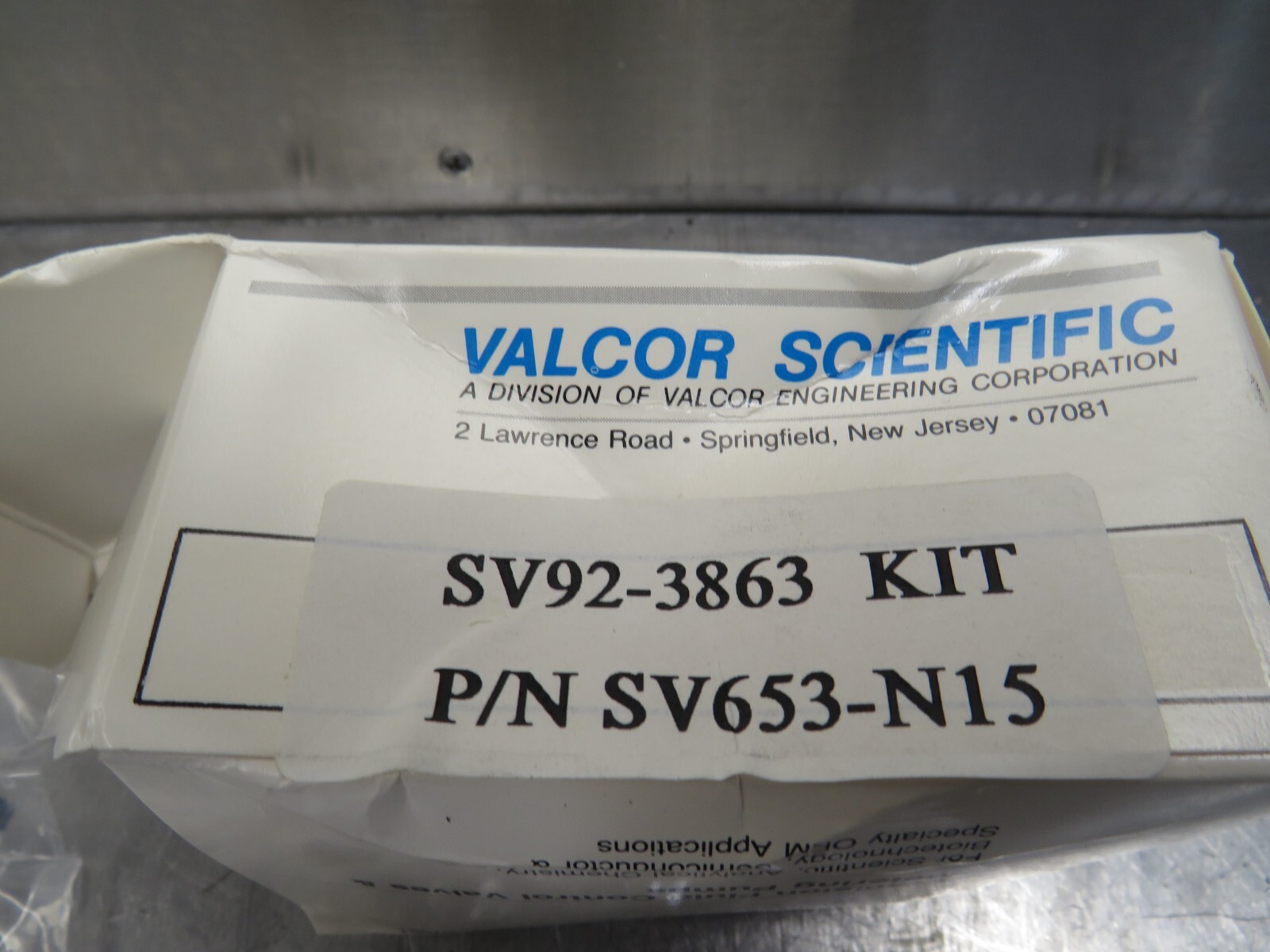 Valco Scientific SV92-3863 Kit SV653-N15