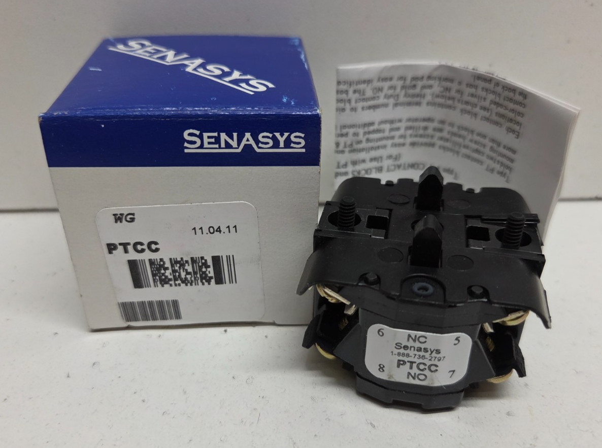 NEW IN BOX! SENASYS 600V 2NO/2NC CONTACT BLOCK PTCC