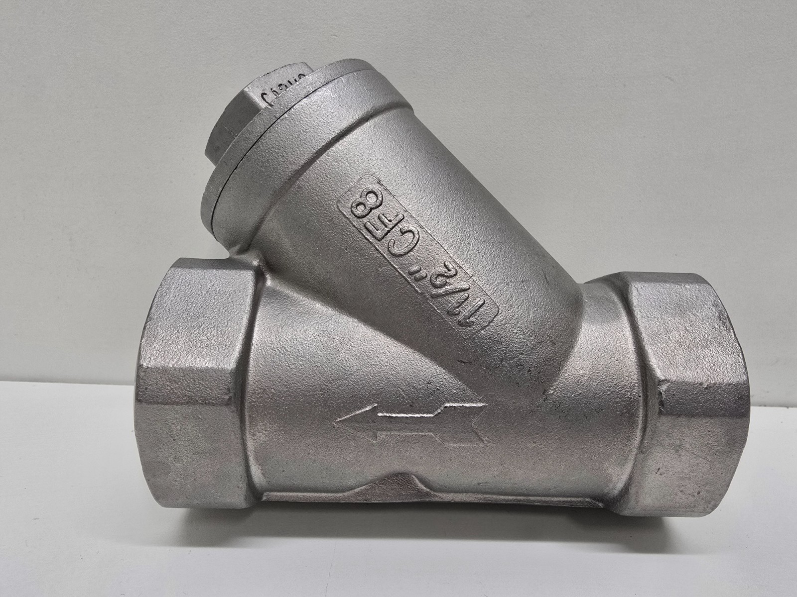 NEW OLD STOCK! UNBRANDED 1-1/2″ CF8 80 MESH 304 STAINLESS Y-STRAINER YS-1040-S