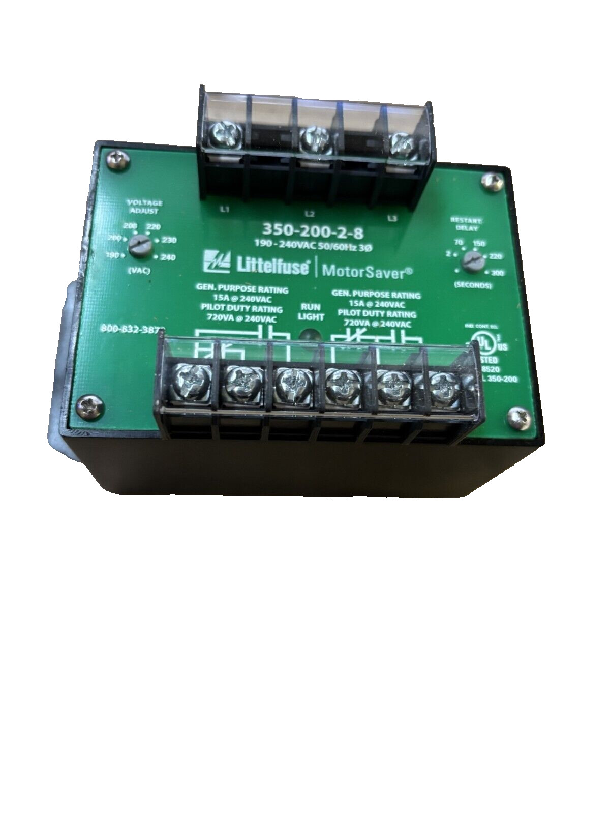 *NEW* Littelfuse 35020028 Motor Saver3-Phase Voltage 190-240V 350-200-2-8