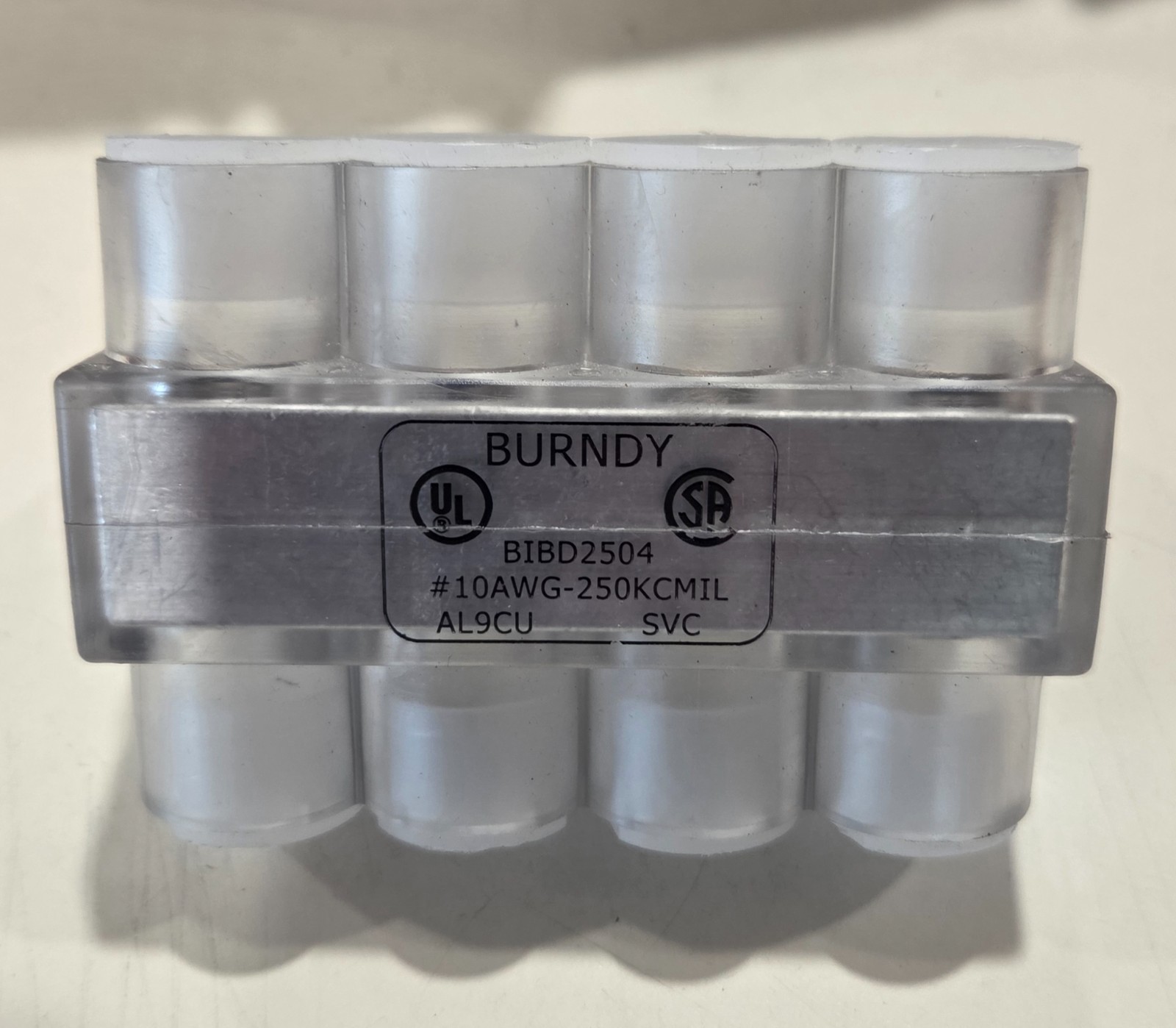 BURNDY BIBD-2504 CLEAR CONNECTOR BIBD 250 KCMIL – 10 AWG AL9CU