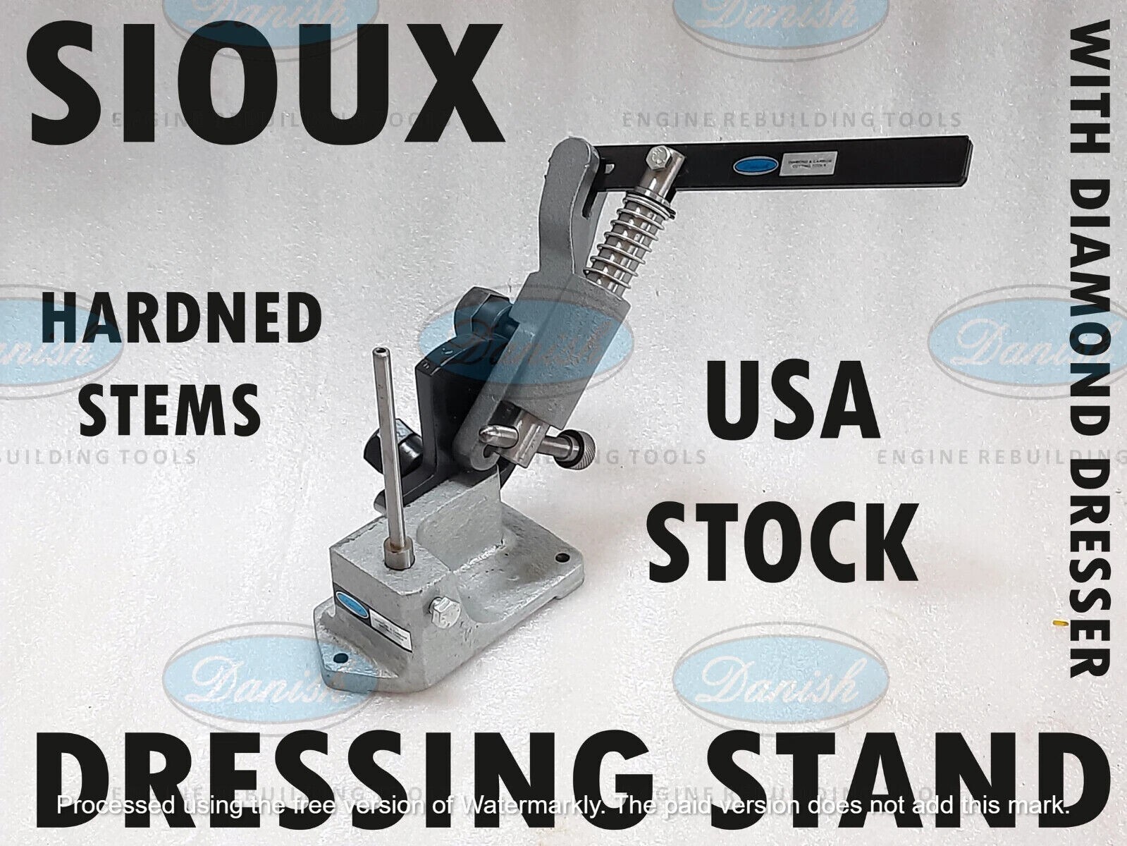 SIOUX DRESSING STAND WITH DIAMOND DRESSER .75 CARAT HARDENED USA TARRIF PAID