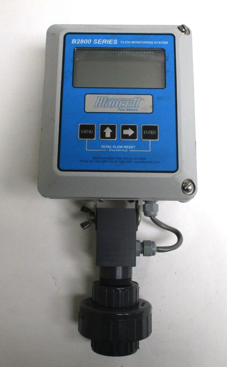 BLANCETT , 8200 FLOW METER MONITOR , w/ BATTERY , SOME SCRATCHES , SURPLUS