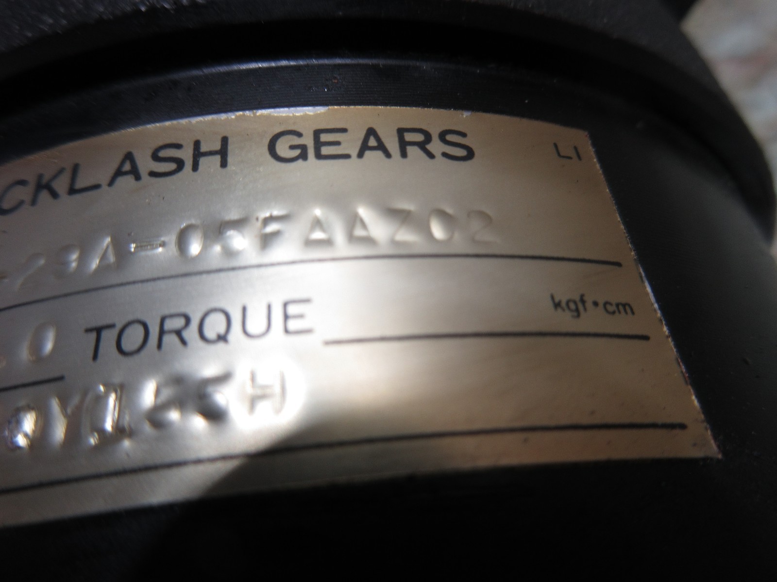 TOYO NON-BLACKASH GEARS FL2-29A-05FAAZ02 05FAAZC2 MORI SEIKI ZL-15M CNC LATHE