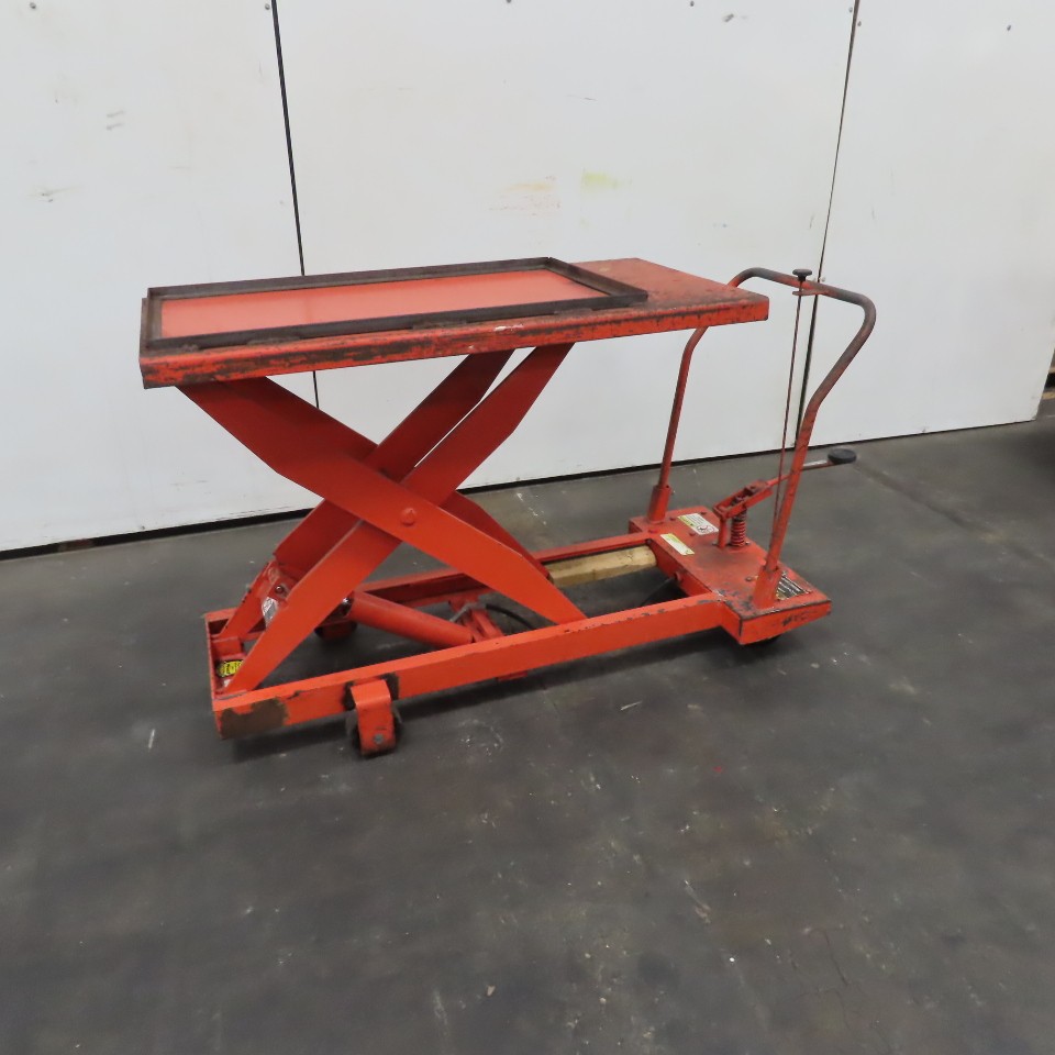 Presto XP36-15 1500Lbs Capacity Manual Hydraulic Rolling Lift Table Cart 24″x48″